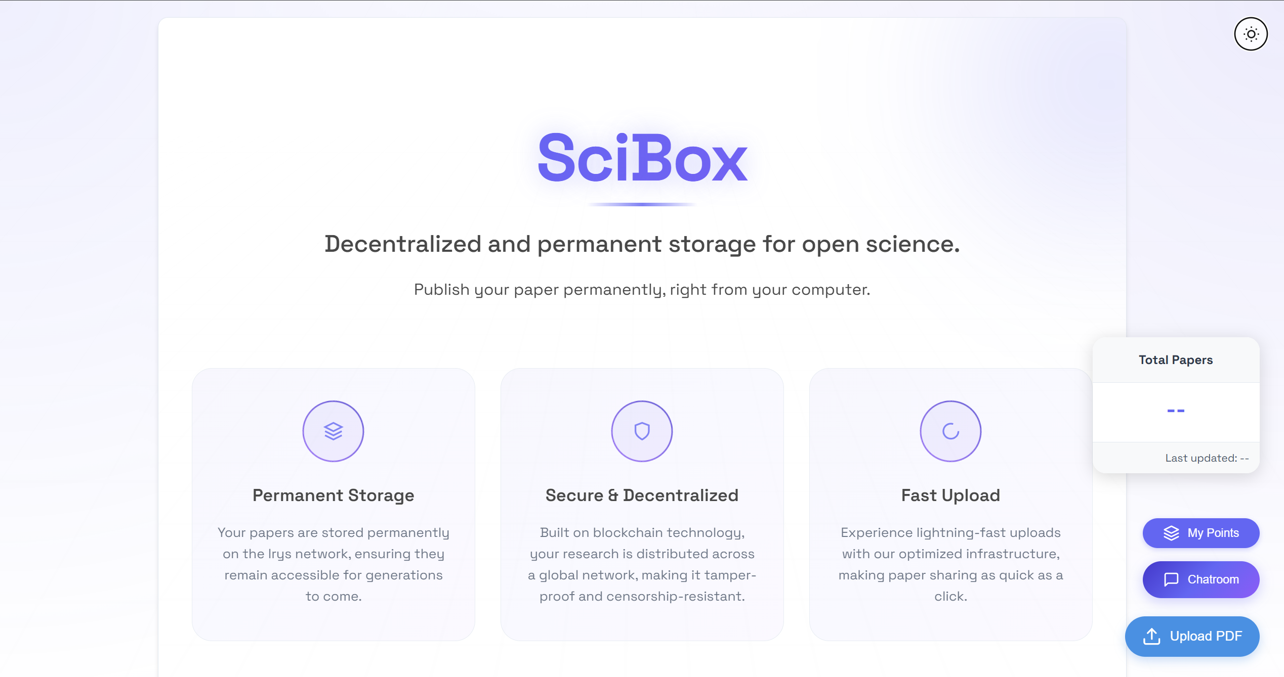SciBox Interface